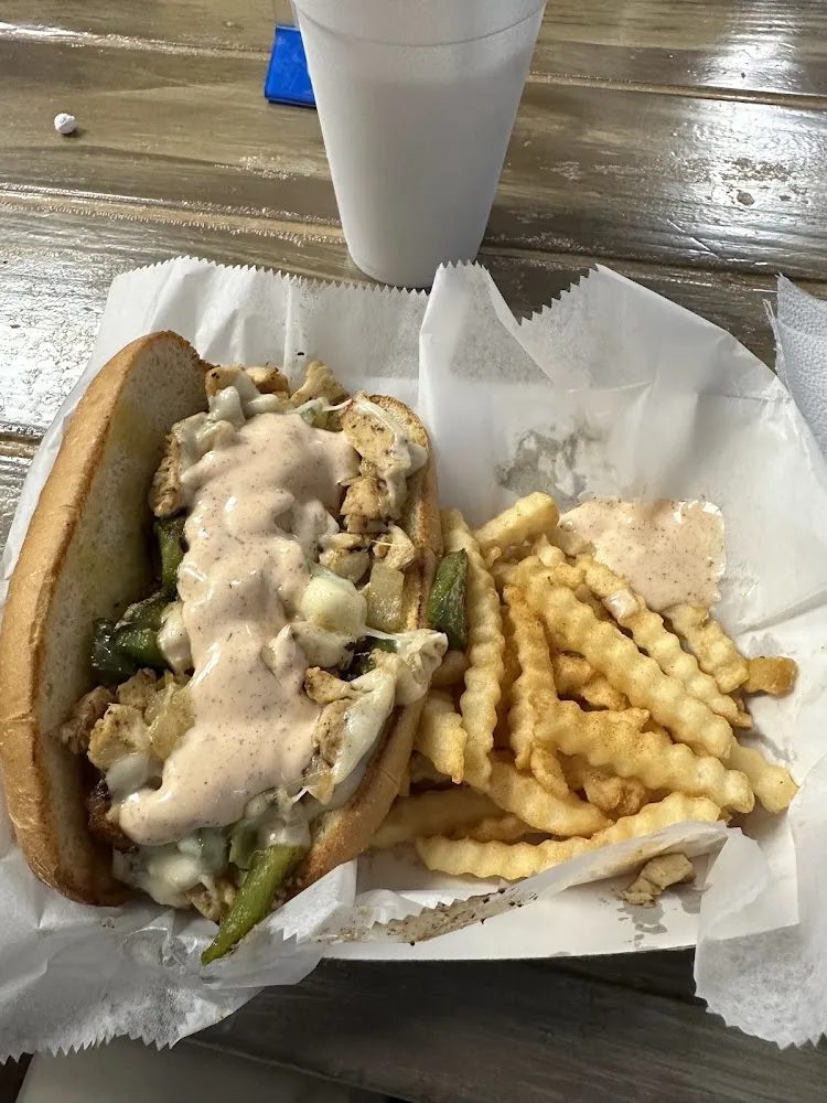 Chicken Philly with Fries